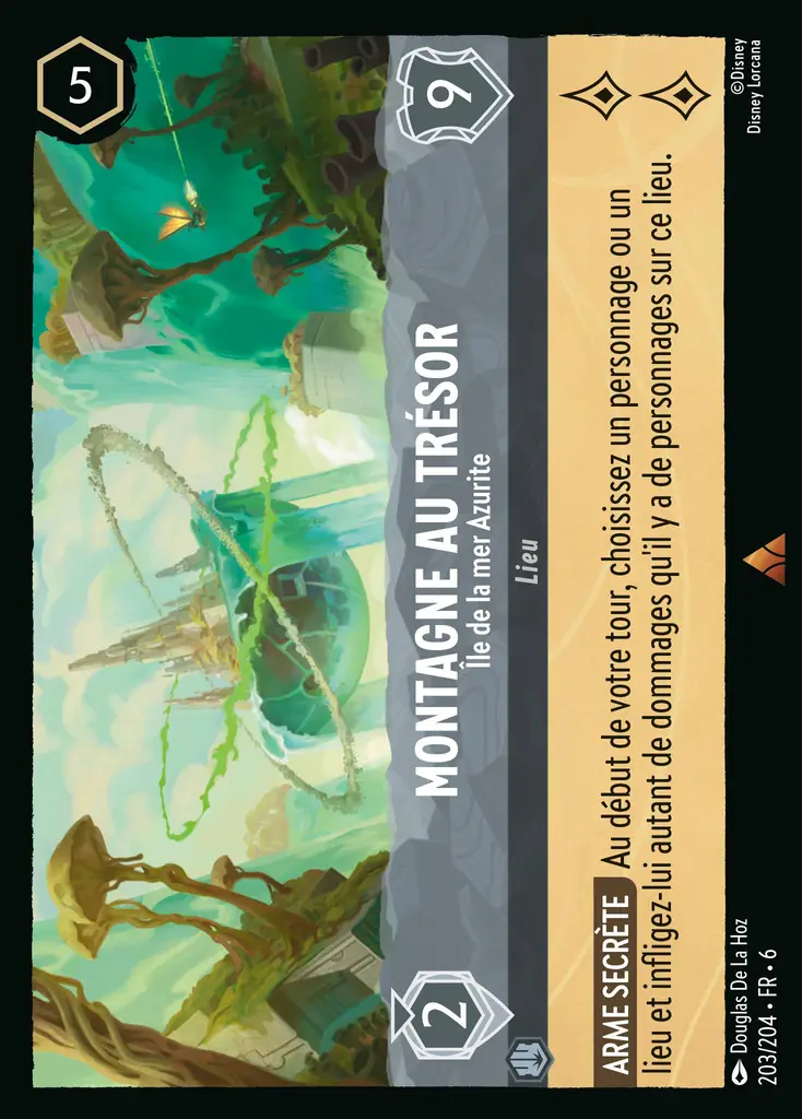 LOR06 [FR] AZS (FOIL) 203 MONTAGNE AU TRESOR, ILE DE LA MER AZURITE (RARE)