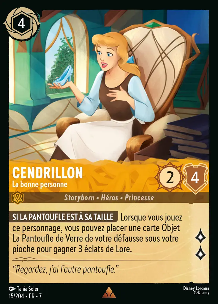 LOR07 [FR] ARI (FOIL) 015 CENDRILLON, LA BONNE PERSONNE (RARE)