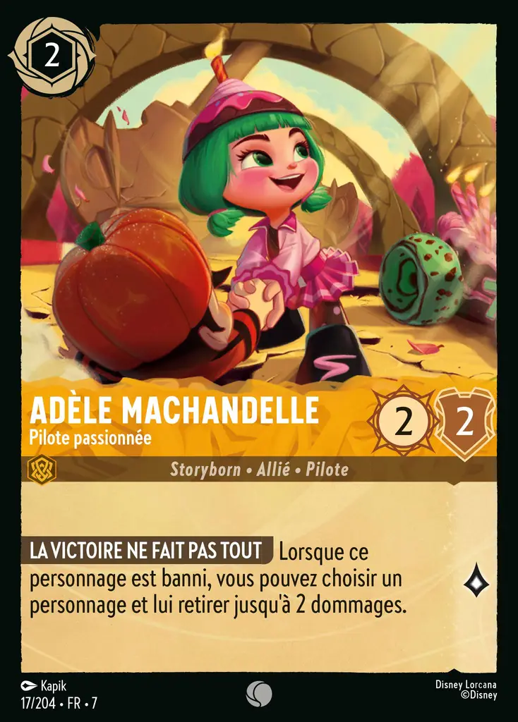 LOR07 [FR] ARI (FOIL) 017 ADELE MACHANDELLE, PILOTE PASSIONNEE (COMMUNE)