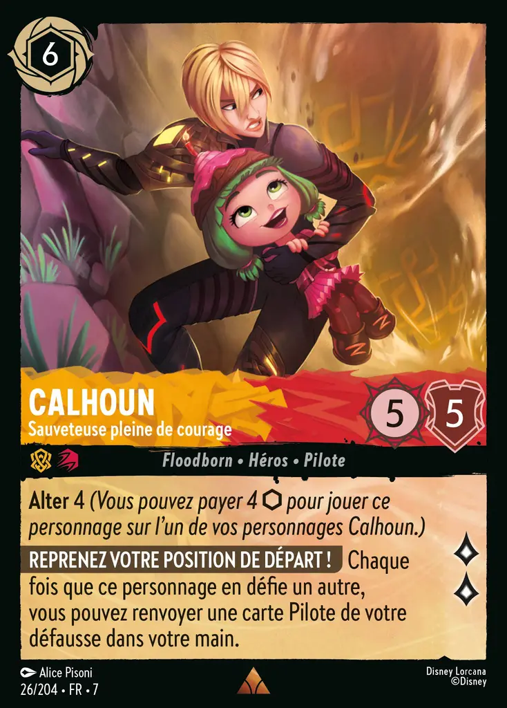 LOR07 [FR] ARI (FOIL) 026 CALHOUN, SAUVETEUSE PLEINE DE COURAGE (RARE)