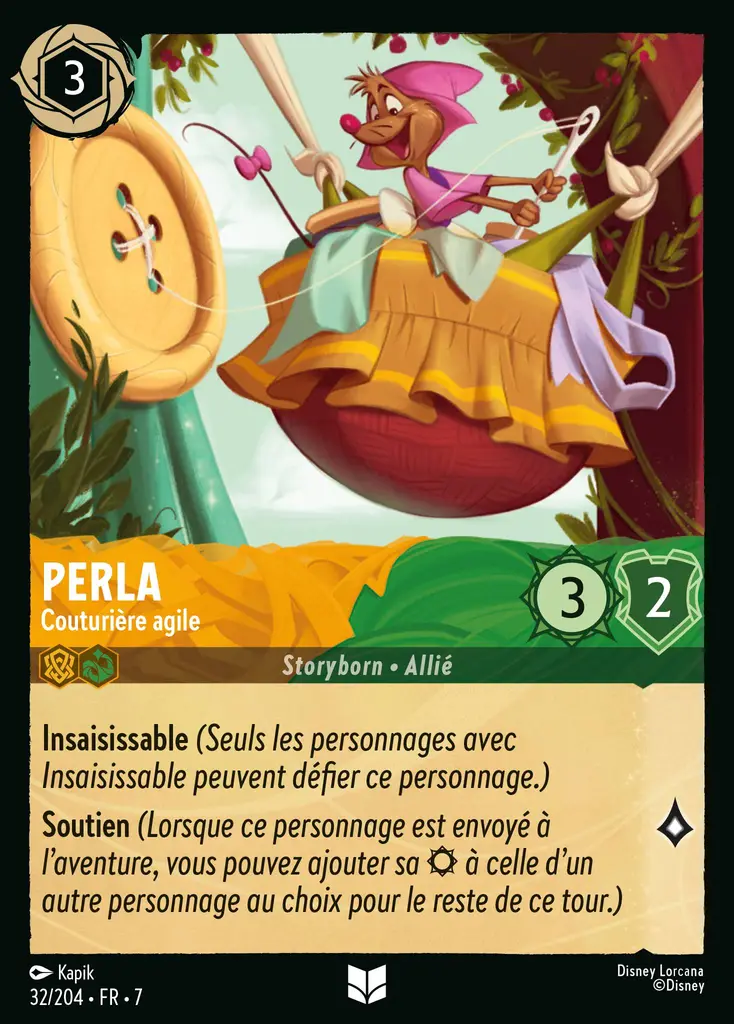 LOR07 [FR] ARI (FOIL) 032 PERLA, COUTURIERE AGILE (UNCO)