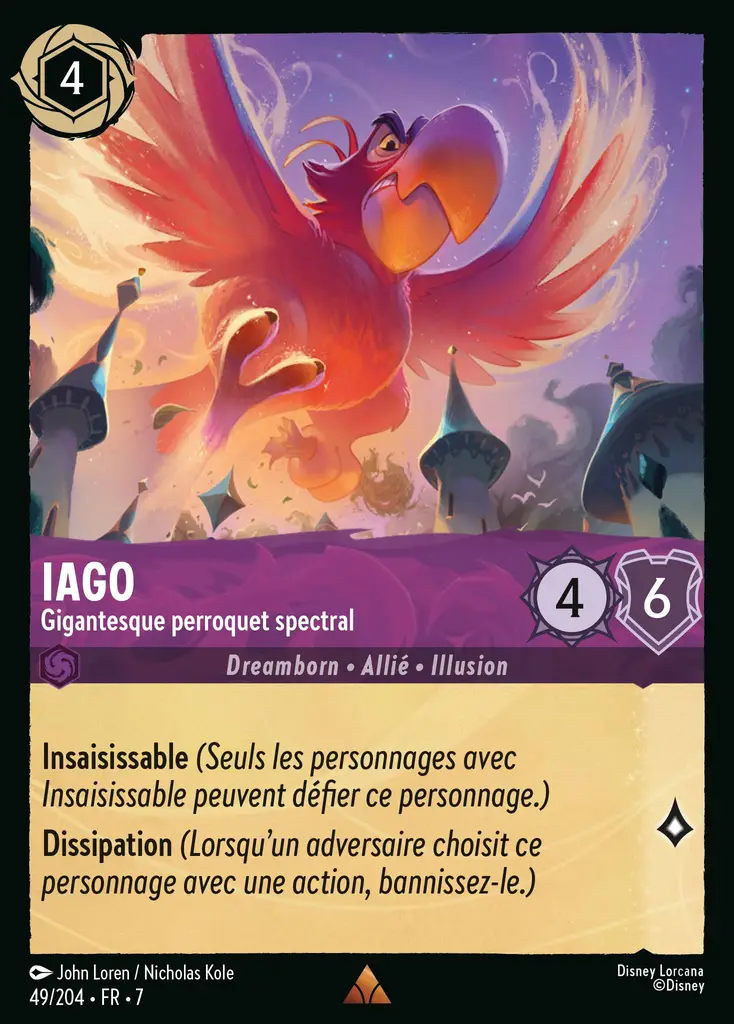 LOR07 [FR] ARI (FOIL) 049 IAGO, GIGANTESQUE PERROQUET SPECTRAL (RARE)