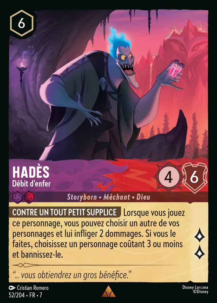 LOR07 [FR] ARI (FOIL) 052 HADES, DEBIT D&rsquo;ENFER (RARE)