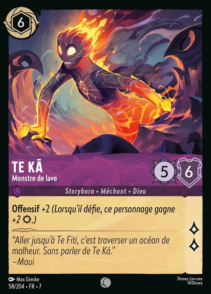 LOR07 [FR] ARI (FOIL) 058 TE KA, MONSTRE DE LAVE (COMMUNE)