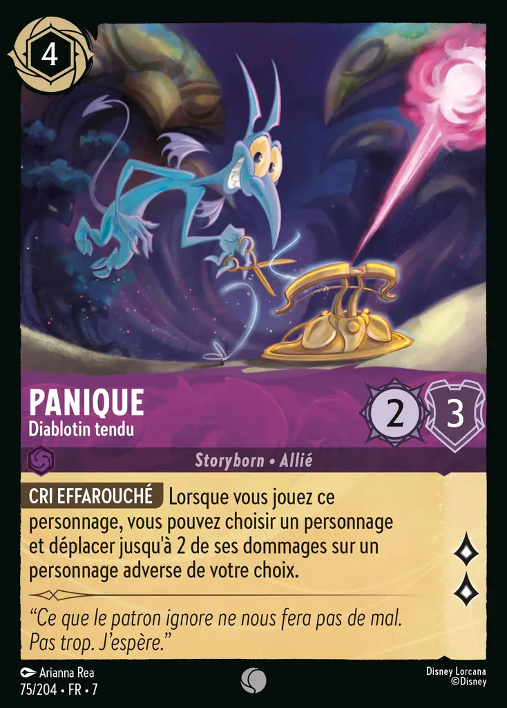 LOR07 [FR] ARI 075 PANIQUE, DIABLOTIN TENDU (COMMUNE)