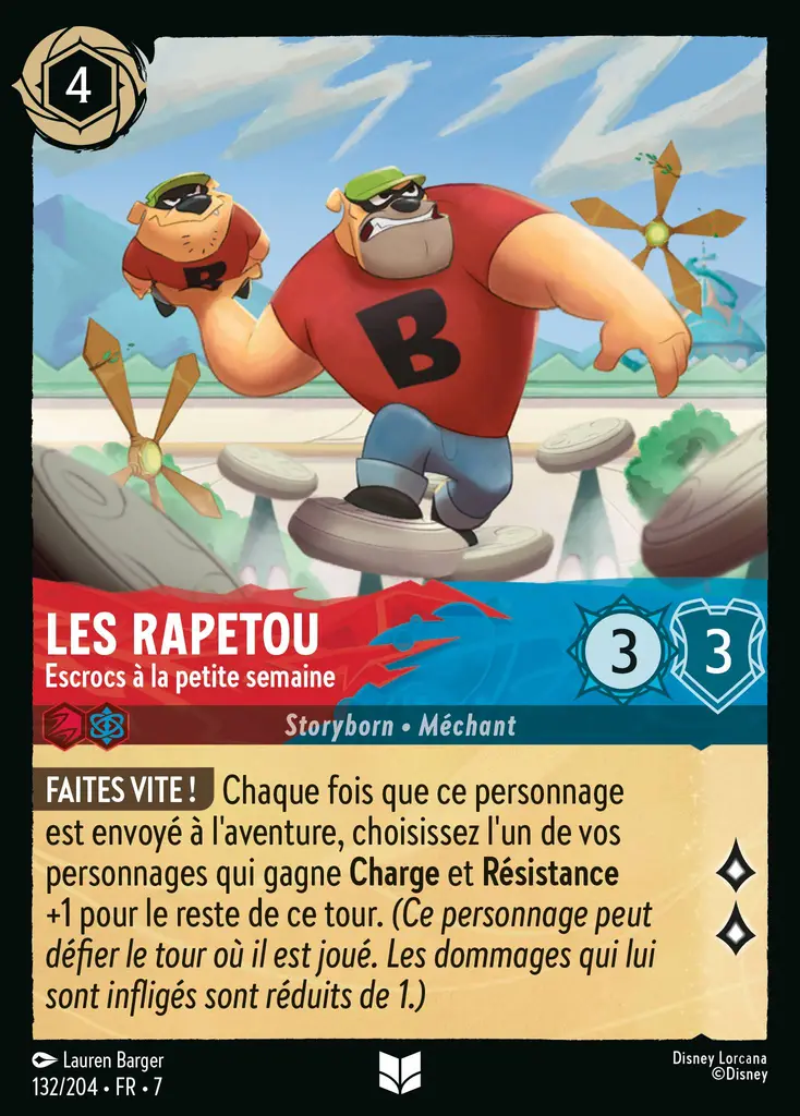 LOR07 [FR] ARI (FOIL) 132 LES RAPETOU, ESCROCS A LA PETITE SEMAINE (UNCO)