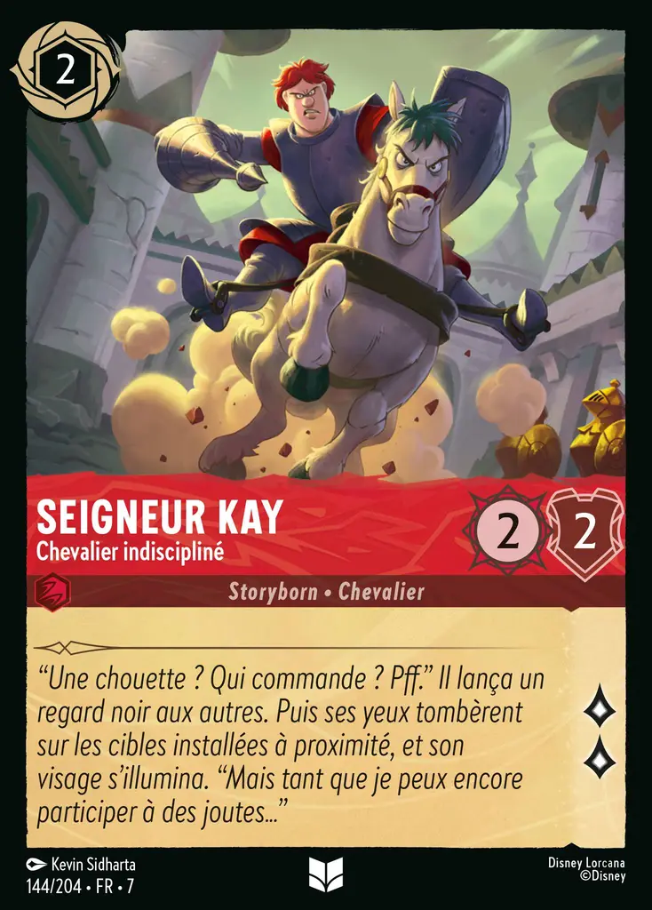 LOR07 [FR] ARI (FOIL) 144 SEIGNEUR KAY, CHEVALIER INDISCIPLINE (UNCO)