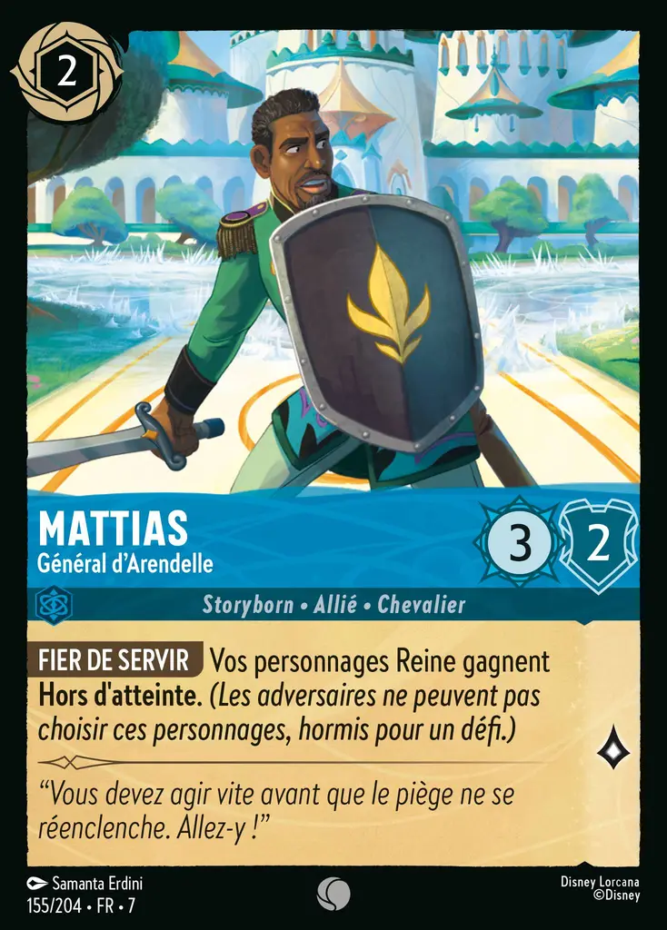 LOR07 [FR] ARI (FOIL) 155 MATTIAS, GENERAL D&rsquo;ARENDELLE (COMMUNE)