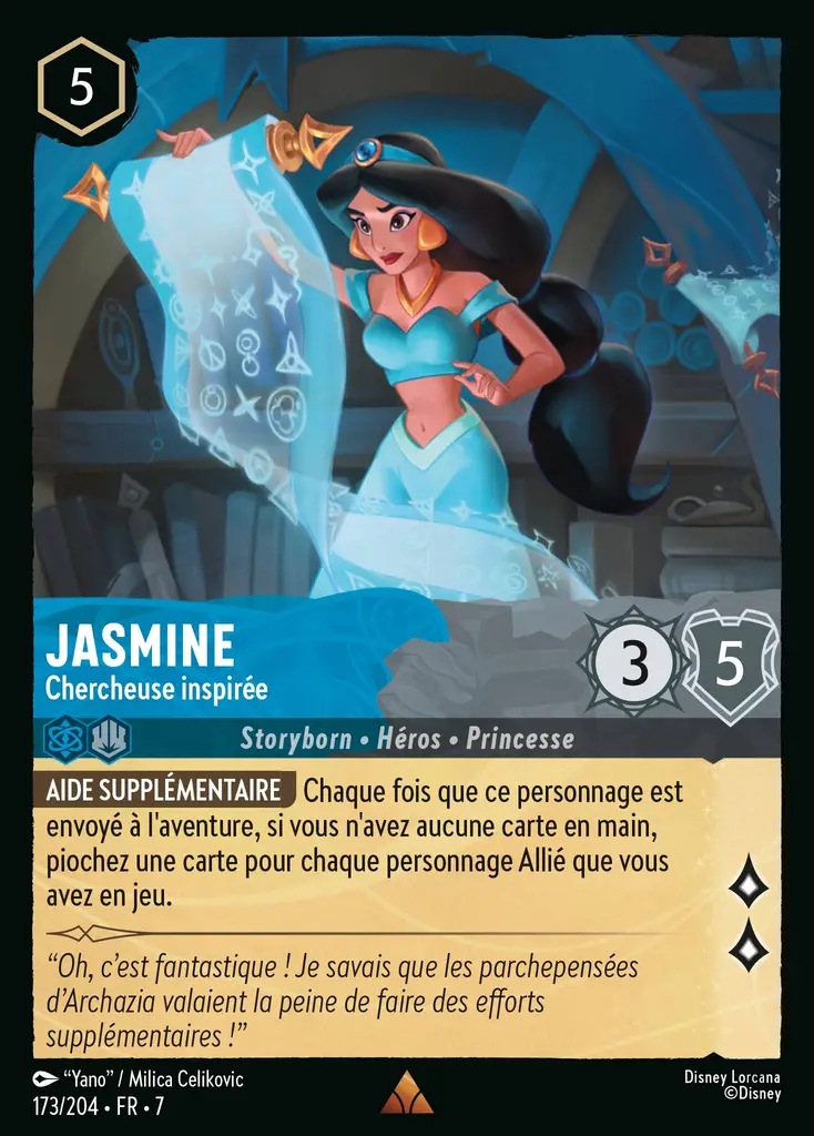 LOR07 [FR] ARI (FOIL) 173 JASMINE, CHERCHEUSE INSPIREE (RARE)