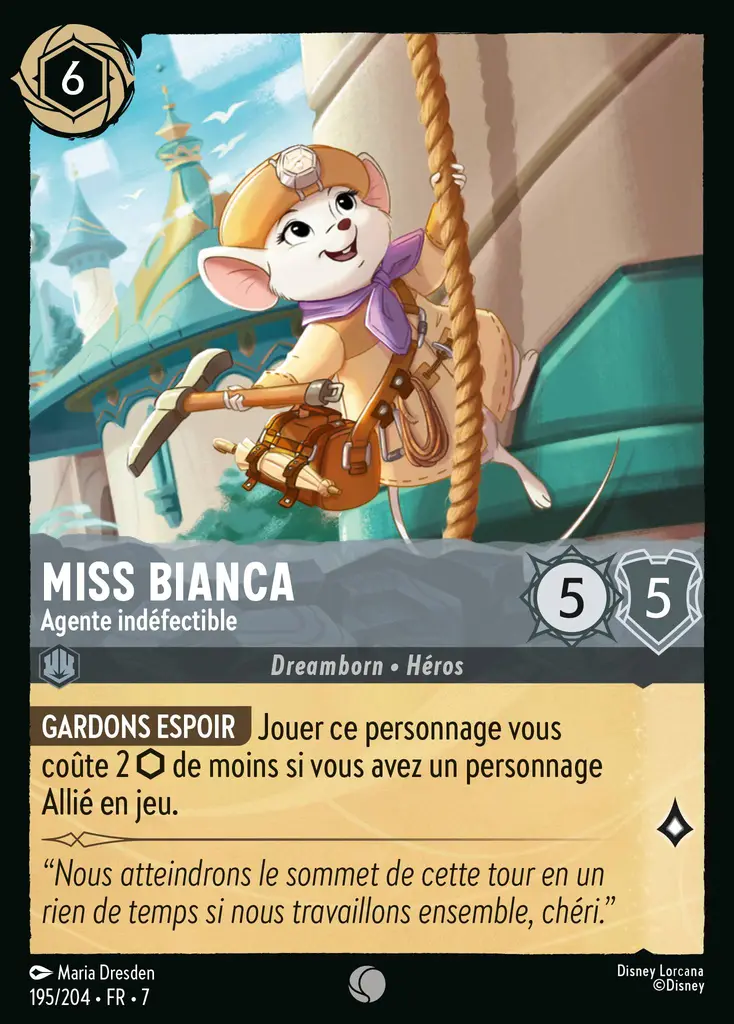 LOR07 [FR] ARI (FOIL) 195 MISS BIANCA, AGENTE INDEFECTIBLE (COMMUNE)