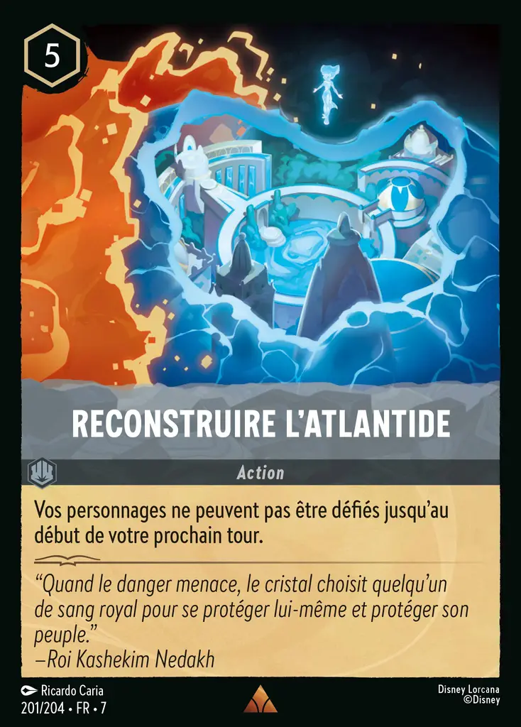 LOR07 [FR] ARI (FOIL) 201 RECONSTRUIRE L&rsquo;ATLANTIDE (RARE)