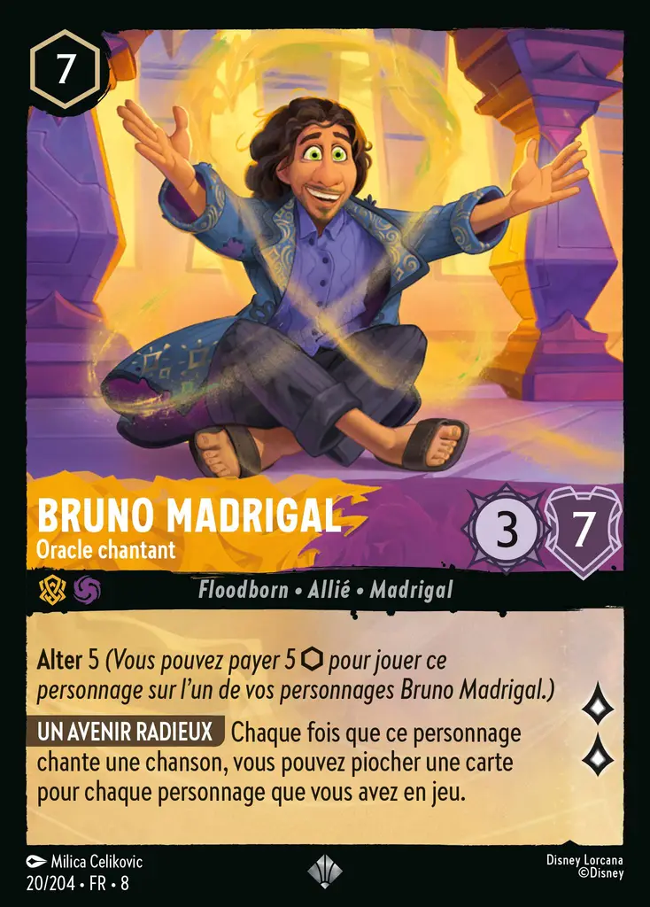LOR08 [FR] JAF 020 BRUNO MADRIGAL, ORACLE CHANTANT (SUPER RARE)