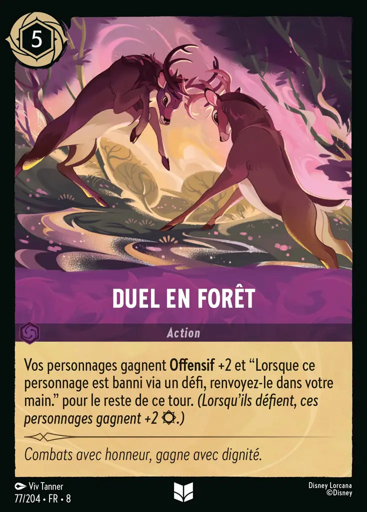 LOR08 [FR] JAF (FOIL) 077 DUEL EN FORET (UNCO)
