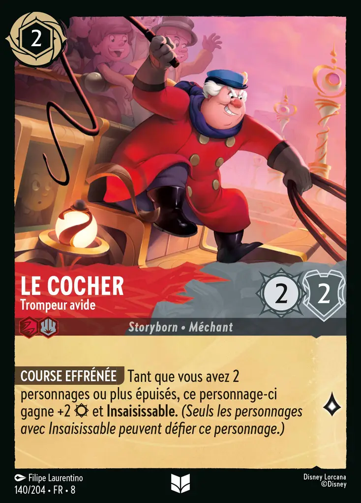 LOR08 [FR] JAF (FOIL) 140 LE COCHER, TROMPEUR AVIDE (UNCO)