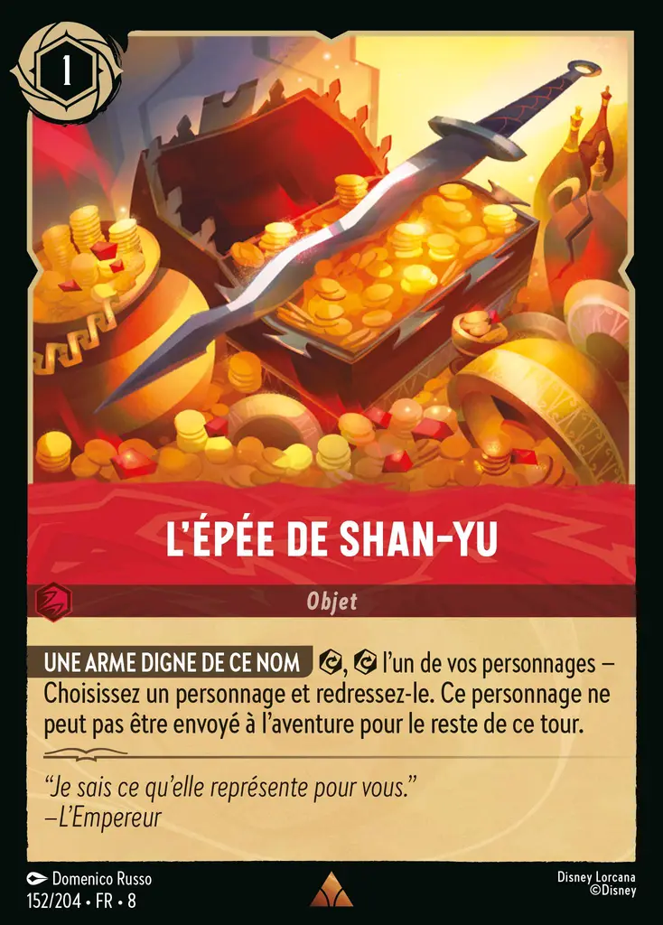 LOR08 [FR] JAF 152 L&rsquo;EPEE DE SHAN-YU (RARE)