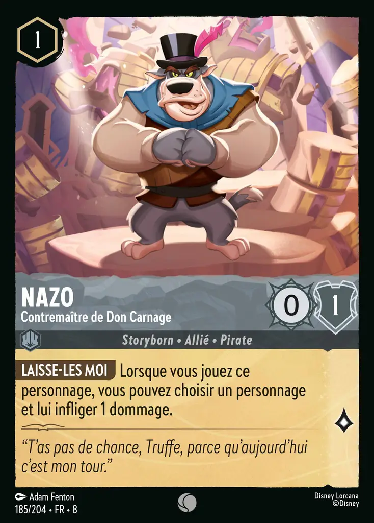 LOR08 [FR] JAF (FOIL) 185 NAZO, CONTREMAITRE DE DON CARNAGE (COMMUNE)