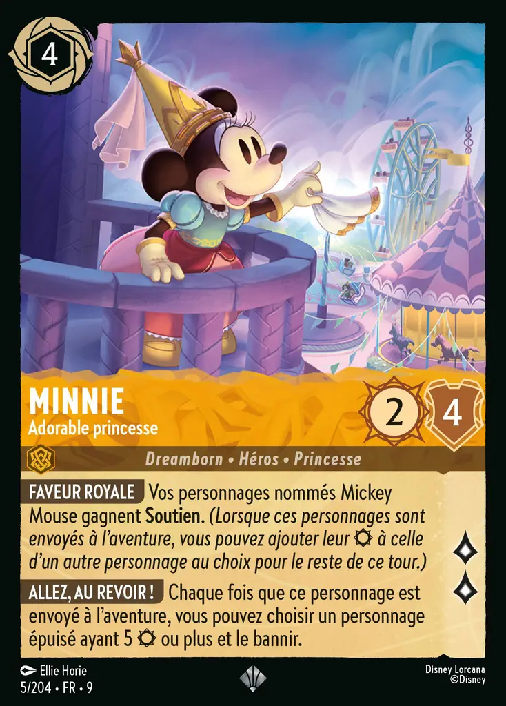 LOR09 [FR] FAB 005 MINNIE,&nbsp;ADORABLE PRINCESSE (SUPER RARE)