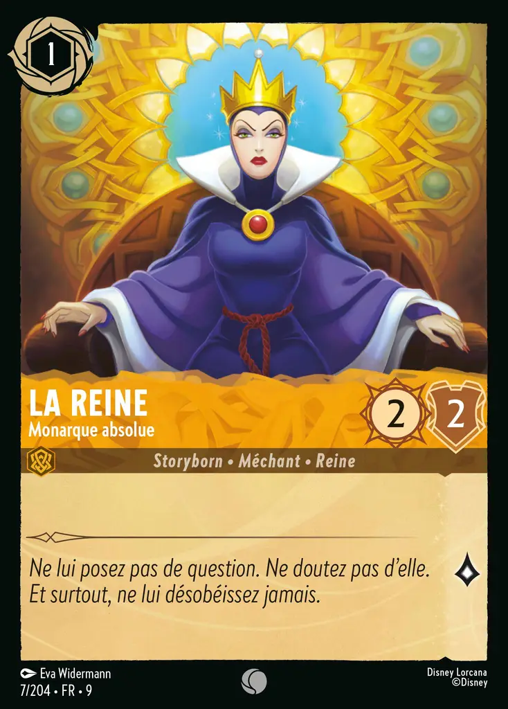 LOR09 [FR] FAB (FOIL) 007 LA REINE,&nbsp;MONARQUE ABSOLUE (COMMUNE)