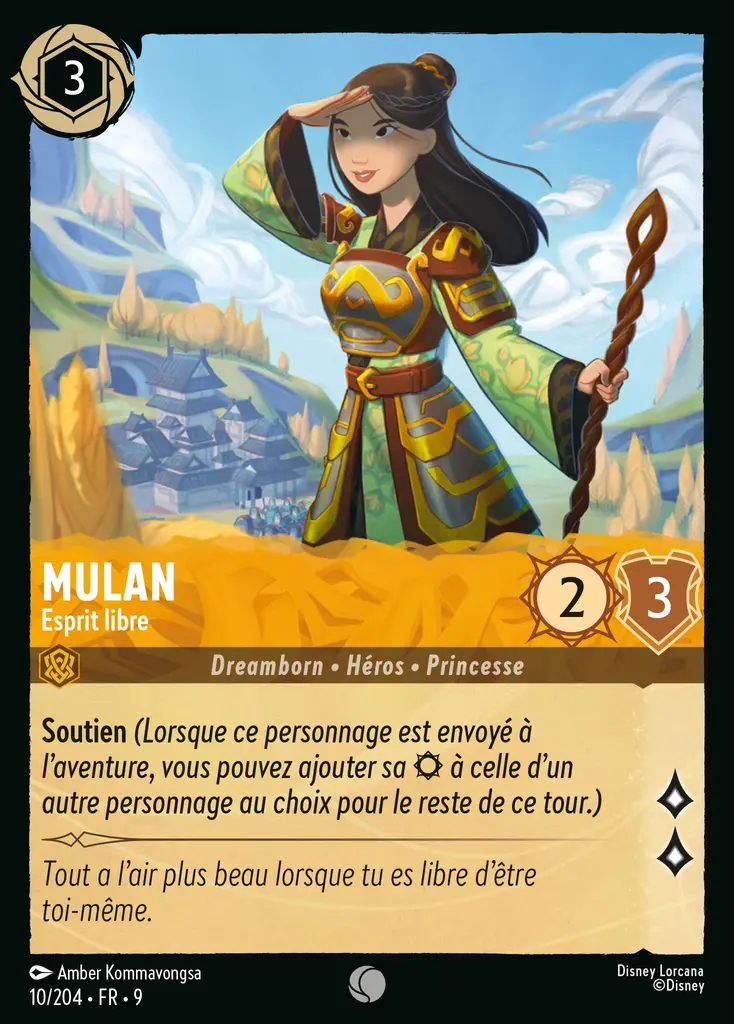 LOR09 [FR] FAB (FOIL) 010 MULAN,&nbsp;ESPRIT LIBRE (COMMUNE)