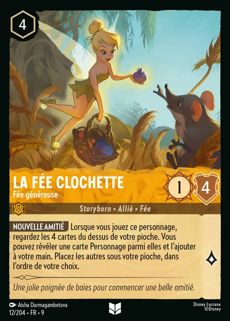LOR09 [FR] FAB 012 LA FEE CLOCHETTE,&nbsp;FEE GENEREUSE (UNCO)