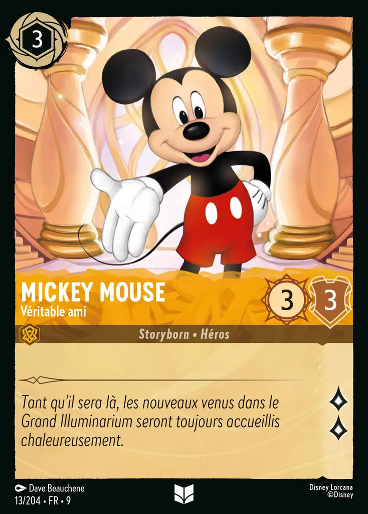 LOR09 [FR] FAB (FOIL) 013 MICKEY MOUSE,&nbsp;VERITABLE AMI (UNCO)