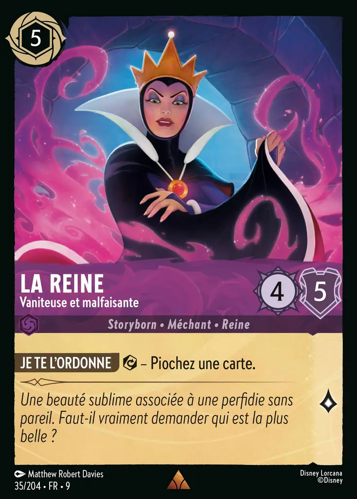 LOR09 [FR] FAB 035 LA REINE,&nbsp;VANITEUSE ET MALFAISANTE (RARE)
