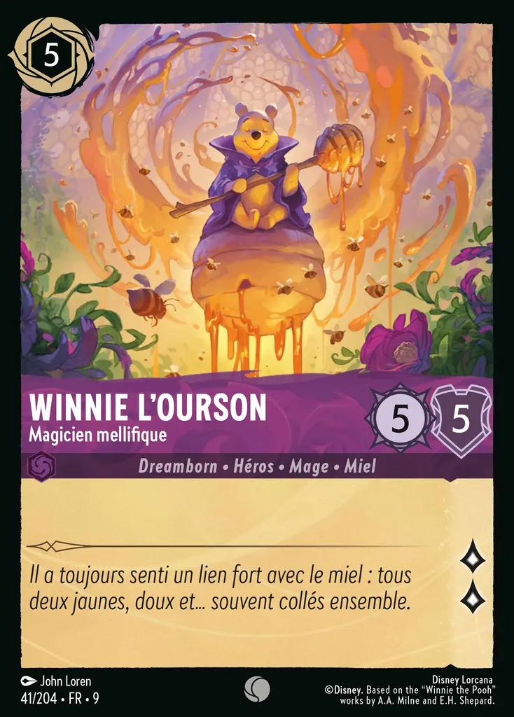 LOR09 [FR] FAB 041 WINNIE L'OURSON,&nbsp;MAGICIEN MELLIFIQUE (COMMUNE)