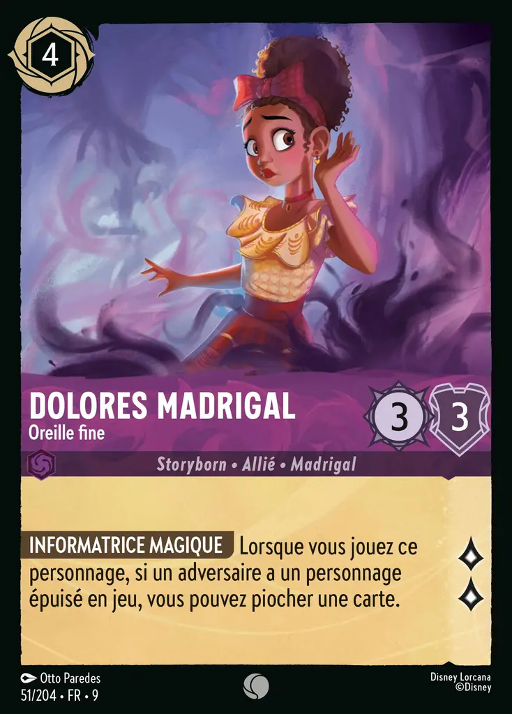 LOR09 [FR] FAB (FOIL) 051 DOLORES MADRIGAL,&nbsp;OREILLE FINE (COMMUNE)