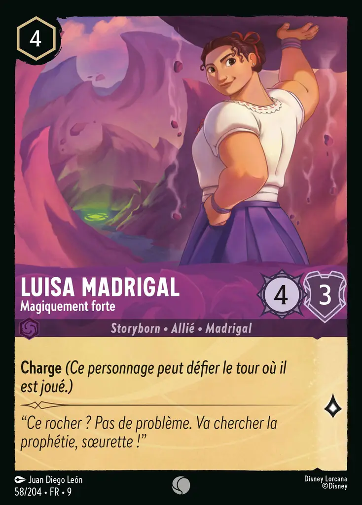 LOR09 [FR] FAB (FOIL) 058 LUISA MADRIGAL,&nbsp;MAGIQUEMENT FORTE (COMMUNE)