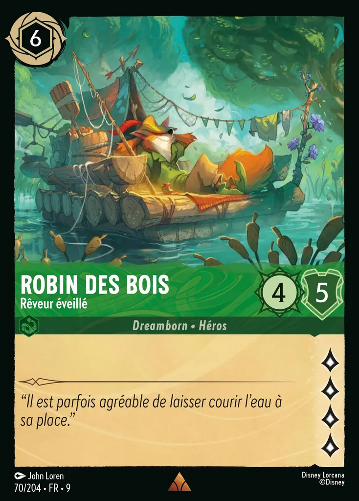 LOR09 [FR] FAB 070 ROBIN DES BOIS,&nbsp;REVEUR EVEILLE (RARE)