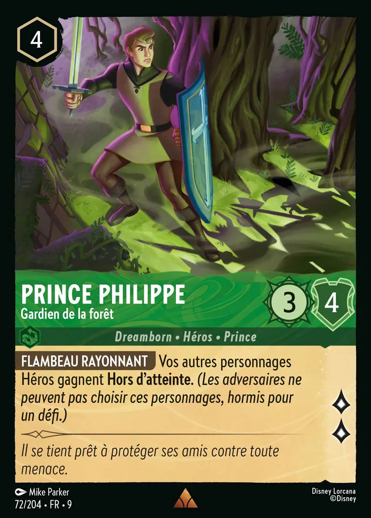 LOR09 [FR] FAB 072 PRINCE PHILIPPE,&nbsp;GARDIEN DE LA FORET (RARE)