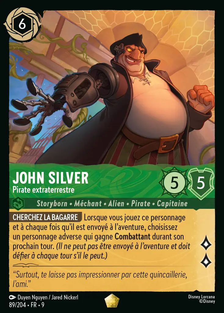 LOR09 [FR] FAB 089 JOHN SILVER,&nbsp;PIRATE EXTRATERRESTRE (LEGENDAIRE)