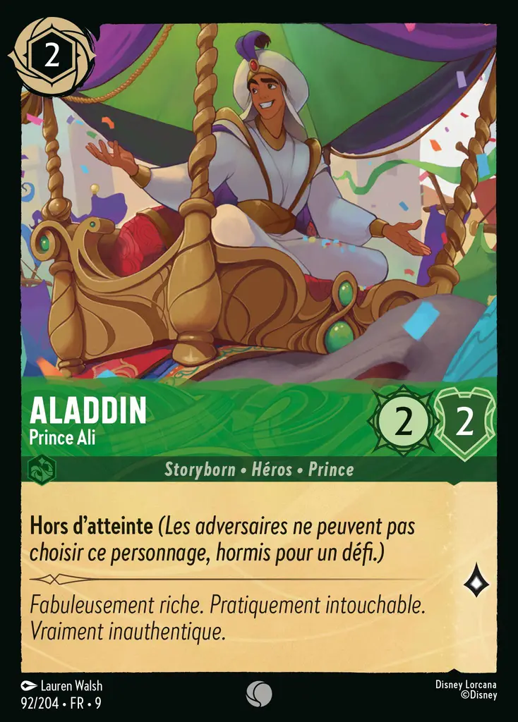 LOR09 [FR] FAB 092 ALADDIN,&nbsp;PRINCE ALI (COMMUNE)