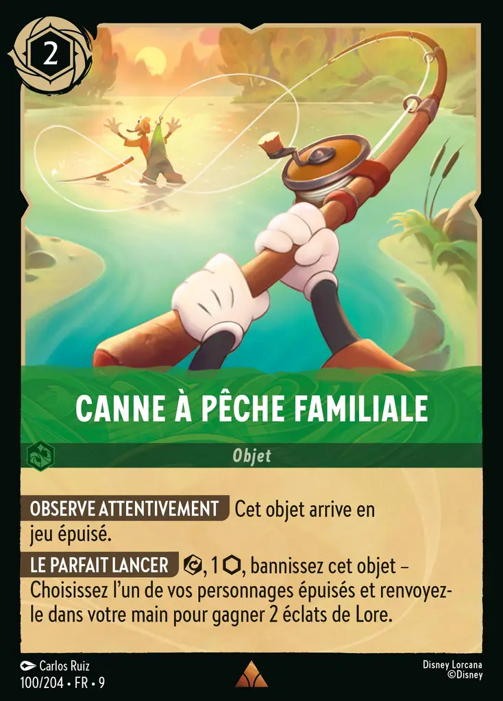 LOR09 [FR] FAB 100 CANNE A PECHE FAMILIALE (RARE)