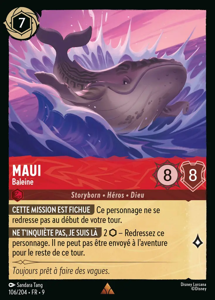 LOR09 [FR] FAB 106 MAUI,&nbsp;BALEINE (RARE)