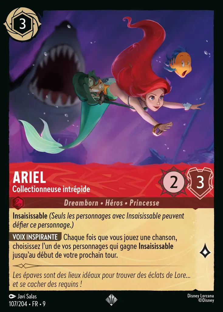 LOR09 [FR] FAB (FOIL) 107 ARIEL,&nbsp;COLLECTIONNEUSE INTREPIDE (SUPER RARE)