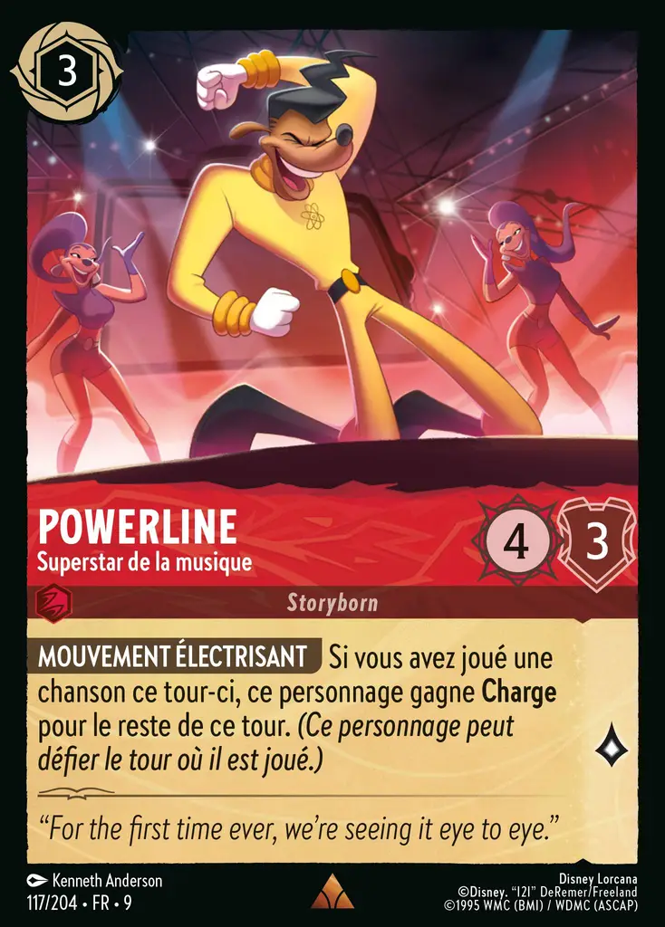 LOR09 [FR] FAB 117 POWERLINE,&nbsp;SUPERSTAR DE LA MUSIQUE (RARE)