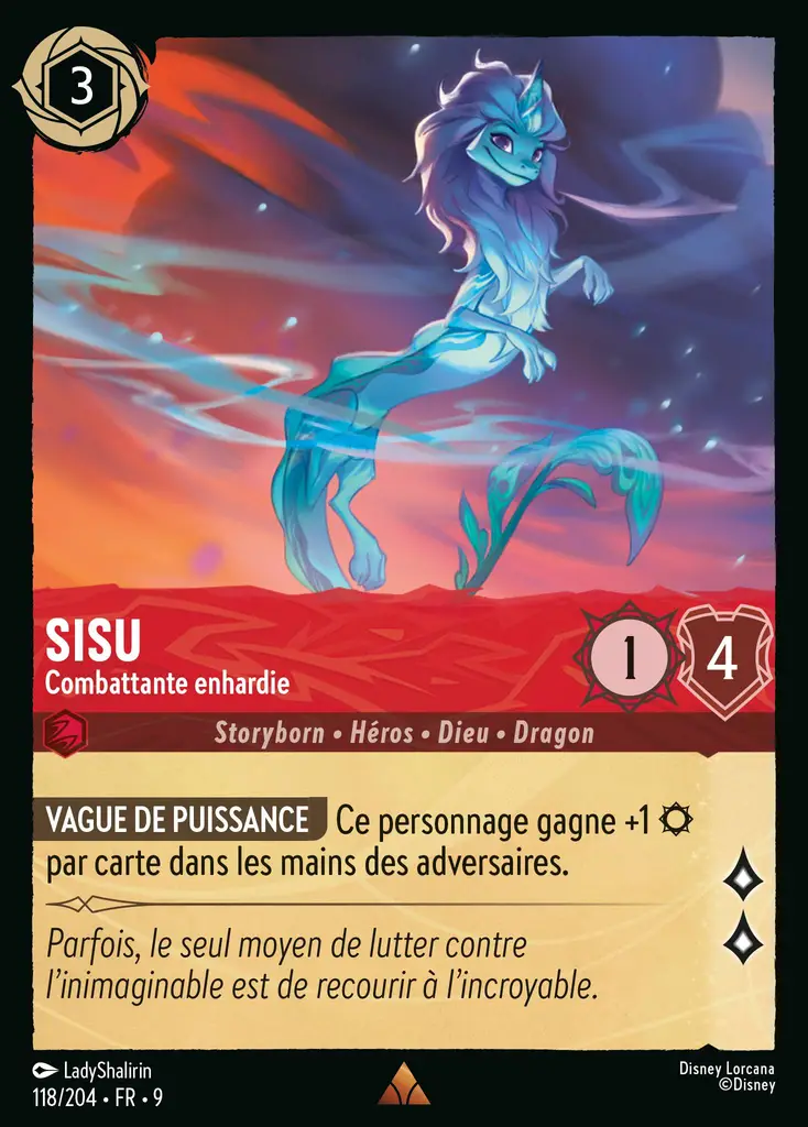 LOR09 [FR] FAB 118 SISU,&nbsp;COMBATTANTE ENHARDIE (RARE)