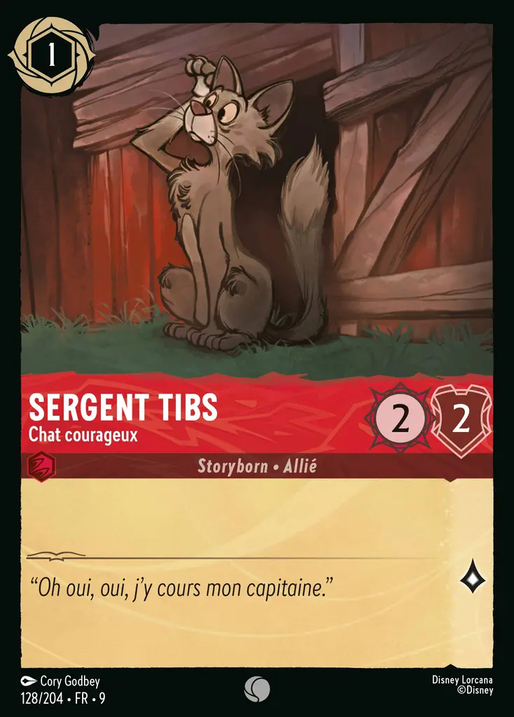 LOR09 [FR] FAB 128 SERGENT TIBS,&nbsp;CHAT COURAGEUX (COMMUNE)