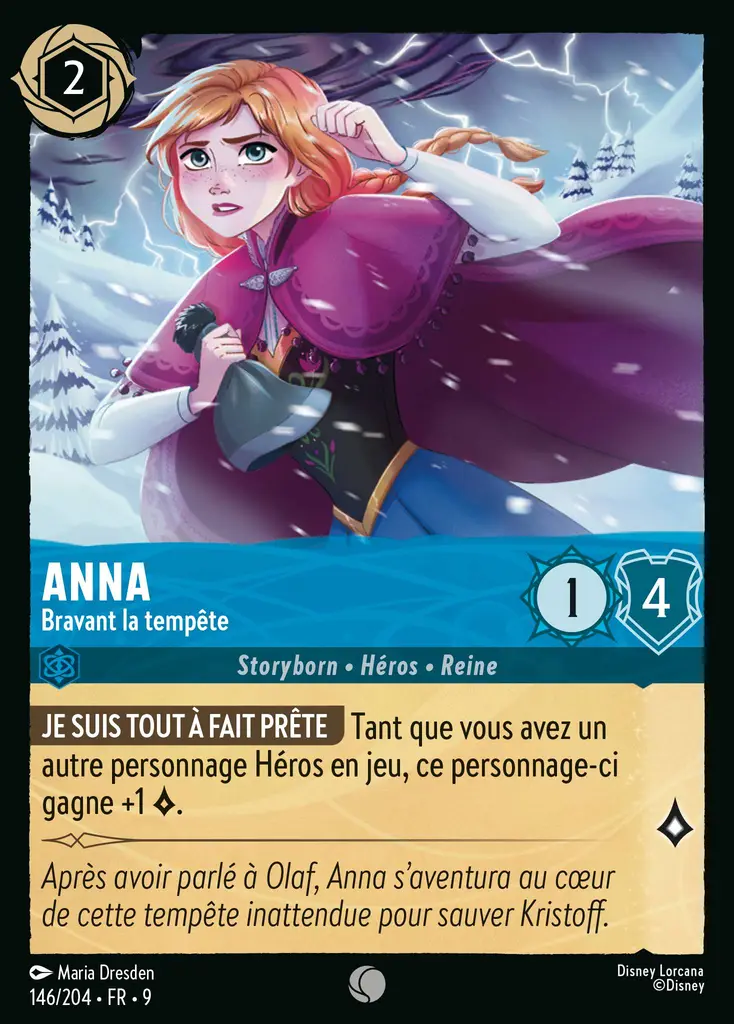 LOR09 [FR] FAB (FOIL) 146 ANNA,&nbsp;BRAVANT LA TEMPETE (COMMUNE)