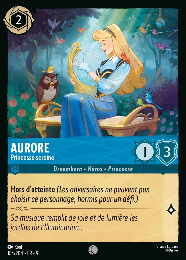 LOR09 [FR] FAB (FOIL) 154 AURORE,&nbsp;PRINCESSE SEREINE (COMMUNE)
