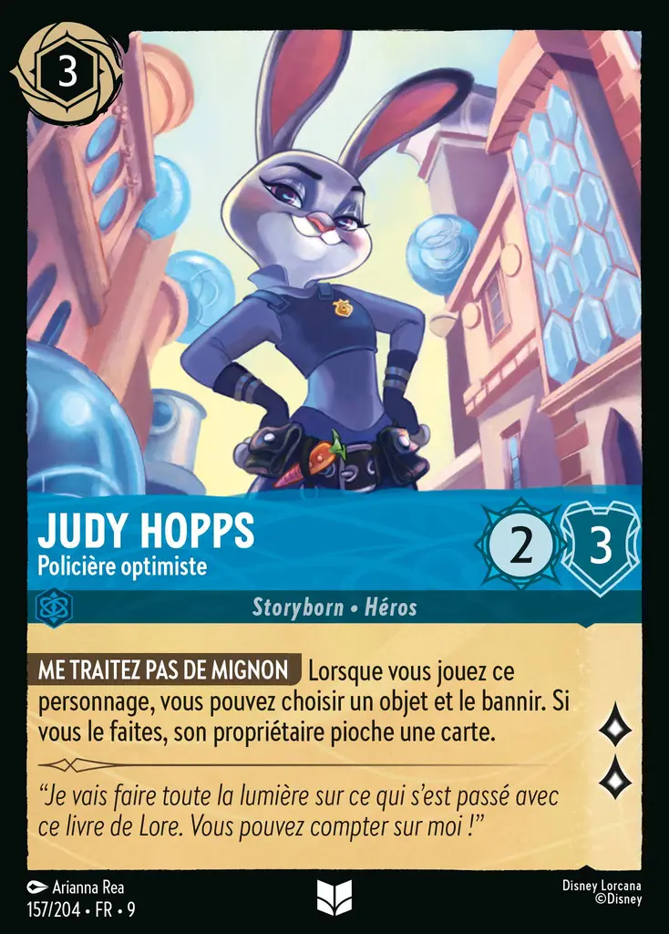 LOR09 [FR] FAB 157 JUDY HOPPS,&nbsp;POLICIERE OPTIMISTE (UNCO)