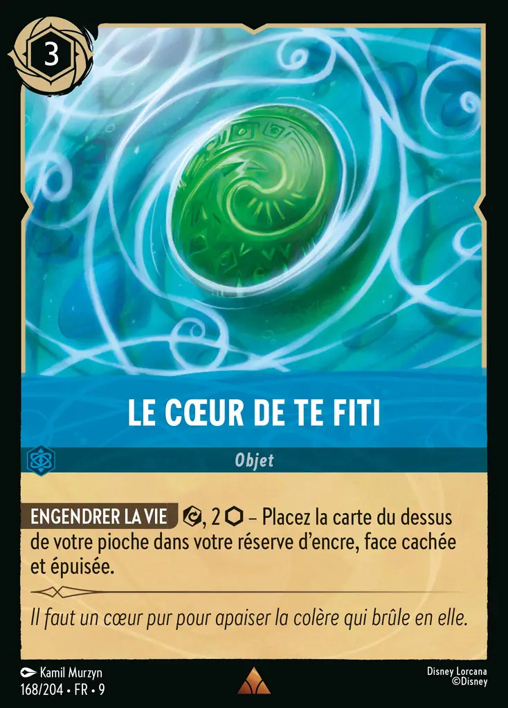 LOR09 [FR] FAB 168 LE COEUR DE TE FITI (RARE)