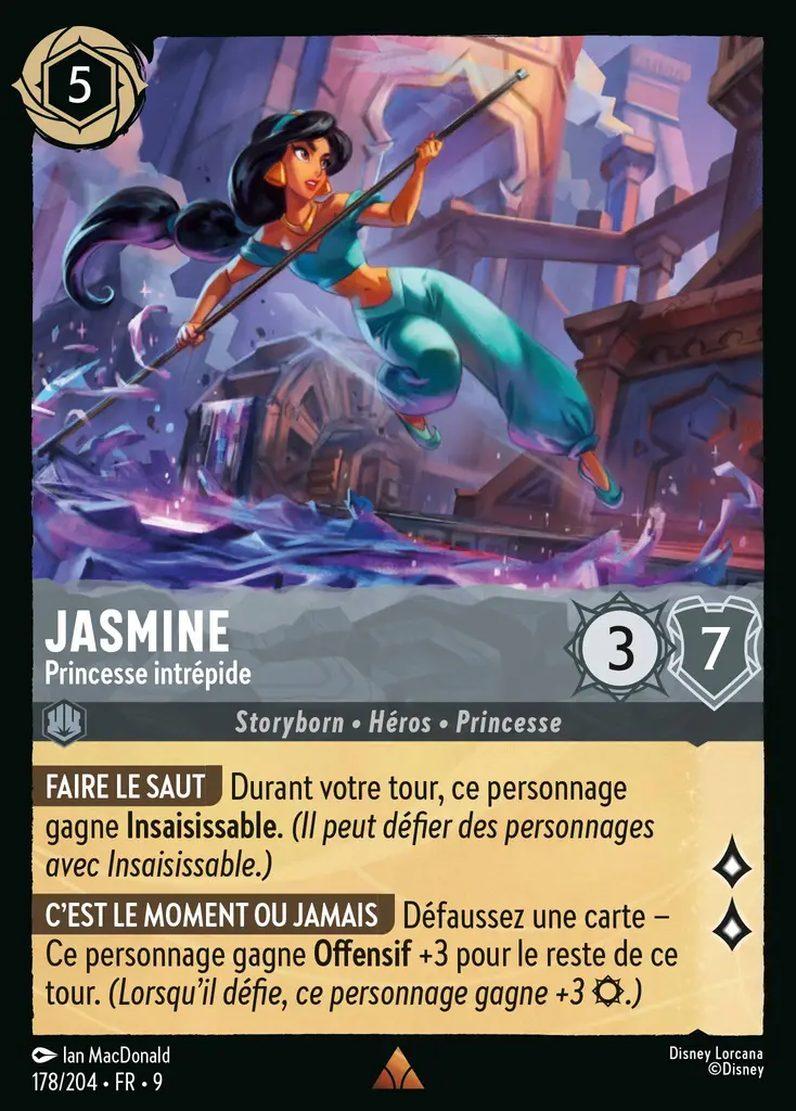 LOR09 [FR] FAB 178 JASMINE,&nbsp;PRINCESSE INTREPIDE (RARE)