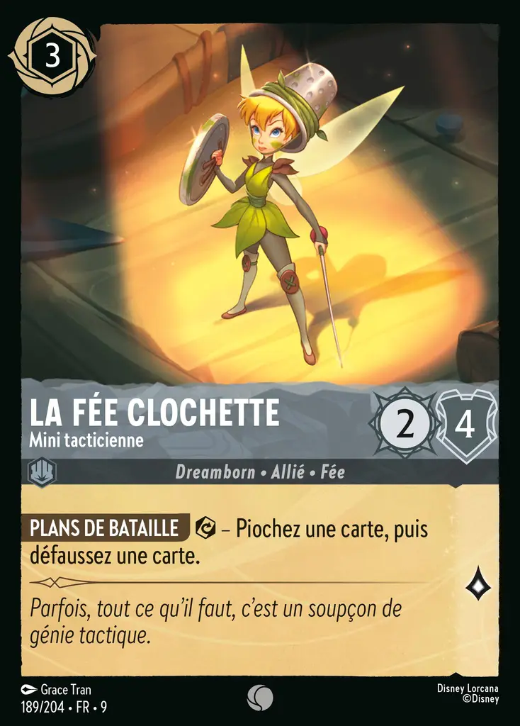 LOR09 [FR] FAB (FOIL) 189 LA FEE CLOCHETTE,&nbsp;MINI TACTICIENNE (COMMUNE)