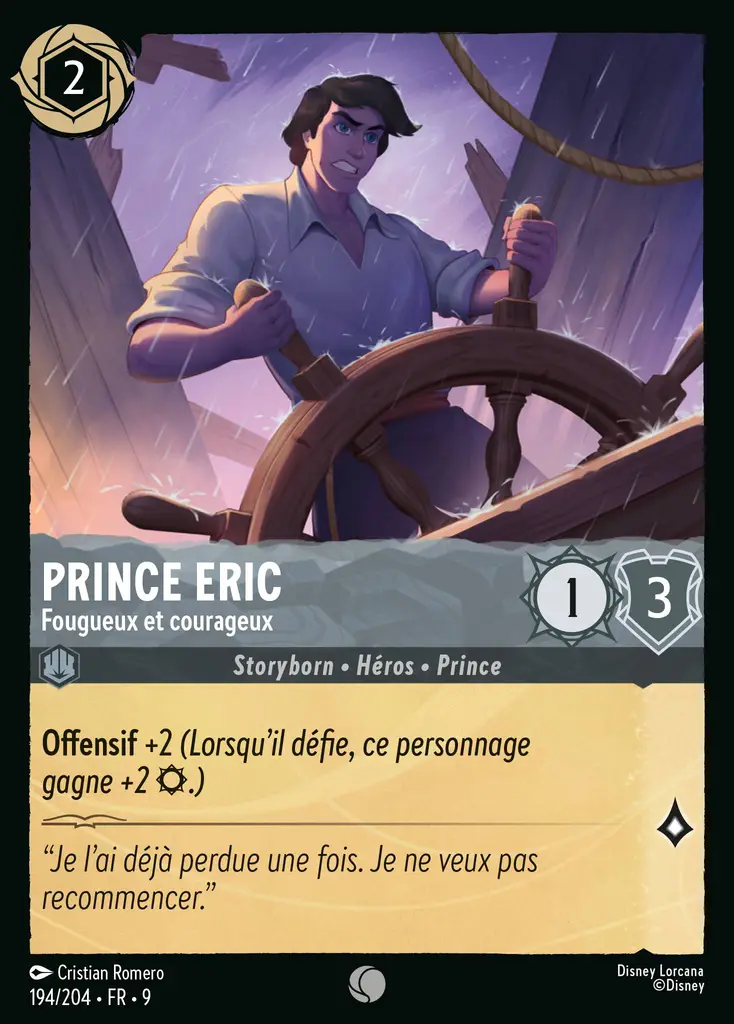 LOR09 [FR] FAB 194 PRINCE ERIC,&nbsp;FOUGUEUX ET COURAGEUX (COMMUNE)