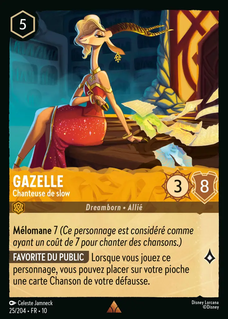 LOR10 [FR] WHI 025 GAZELLE, CHANTEUSE DE SLOW (RARE)