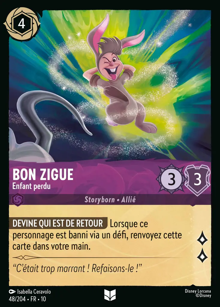 LOR10 [FR] WHI (FOIL) 048 BON ZIGUE, ENFANT PERDU (UNCO)