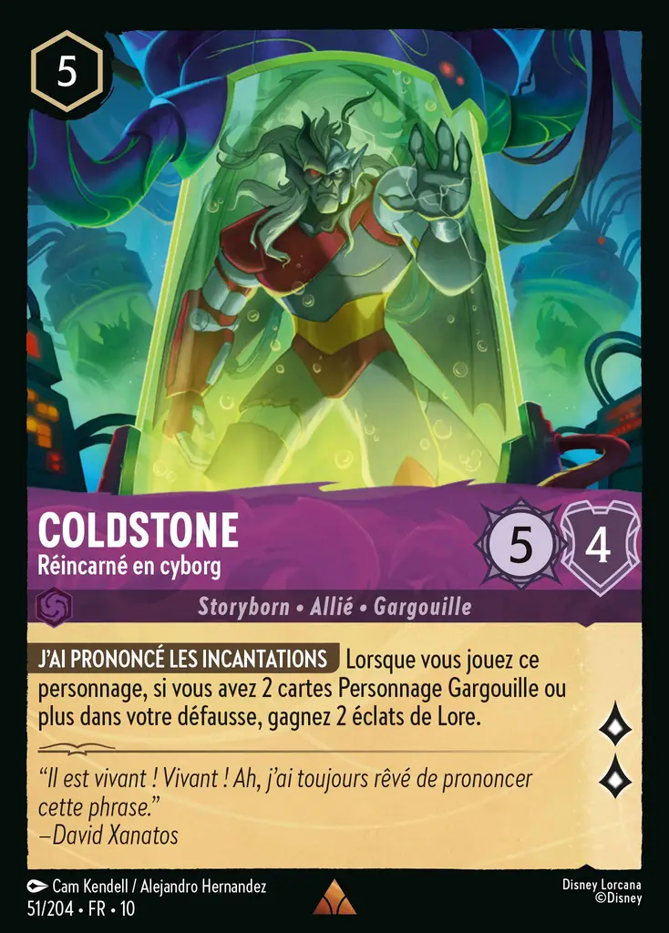 LOR10 [FR] WHI 051 COLDSTONE, REINCARNE EN CYBORG (RARE)
