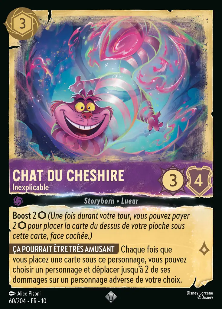 LOR10 [FR] WHI 060 CHAT DU CHESHIRE, INEXPLICABLE (SUPER RARE)